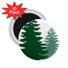 Pine Trees Spruce Tree 2.25  Magnets (10 pack) 