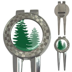 Pine Trees Spruce Tree 3-in-1 Golf Divots