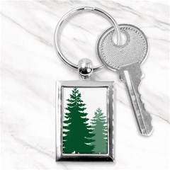 Pine Trees Spruce Tree Key Chain (Rectangle)