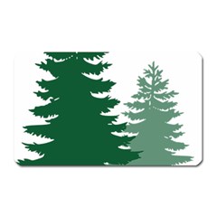 Pine Trees Spruce Tree Magnet (Rectangular)