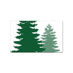 Pine Trees Spruce Tree Sticker Rectangular (10 pack)