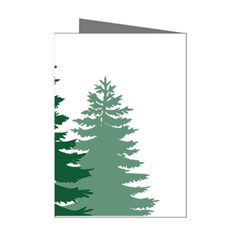 Pine Trees Spruce Tree Mini Greeting Cards (pkg Of 8)