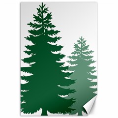 Pine Trees Spruce Tree Canvas 20  x 30 