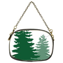 Pine Trees Spruce Tree Chain Purse (One Side)