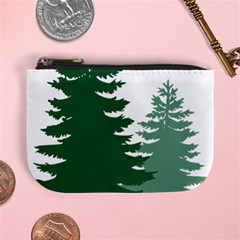 Pine Trees Spruce Tree Mini Coin Purse by Modalart