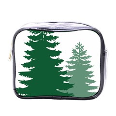 Pine Trees Spruce Tree Mini Toiletries Bag (One Side)