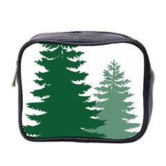 Pine Trees Spruce Tree Mini Toiletries Bag (Two Sides)