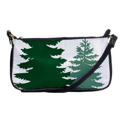 Pine Trees Spruce Tree Shoulder Clutch Bag