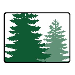 Pine Trees Spruce Tree Fleece Blanket (Small)