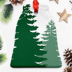 Pine Trees Spruce Tree Ornament (bell) by Modalart