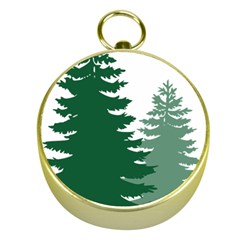 Pine Trees Spruce Tree Gold Compasses