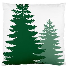 Pine Trees Spruce Tree Large Premium Plush Fleece Cushion Case (One Side)