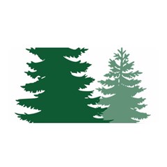 Pine Trees Spruce Tree Satin Wrap 35  x 70 