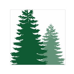 Pine Trees Spruce Tree Square Satin Scarf (30  x 30 )