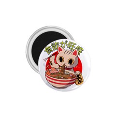 Ramen Cat Noodles Cute Japanes 1 75  Magnets by Modalart