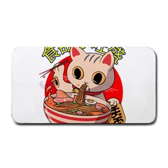 Ramen Cat Noodles Cute Japanes Medium Bar Mat by Modalart