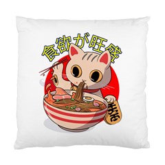 Ramen Cat Noodles Cute Japanes Standard Cushion Case (one Side) by Modalart