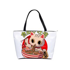 Ramen Cat Noodles Cute Japanes Classic Shoulder Handbag by Modalart