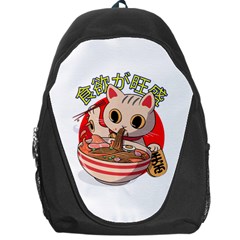 Ramen Cat Noodles Cute Japanes Backpack Bag by Modalart