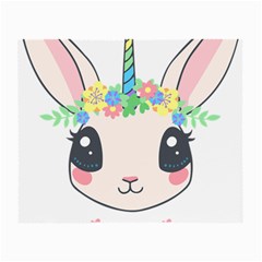 Unicorn Rabbit Hare Wreath Cute Small Glasses Cloth by Modalart