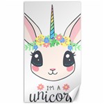 Unicorn Rabbit Hare Wreath Cute Canvas 40  x 72  39.28 x69.23  Canvas - 1