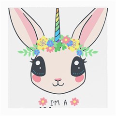 Unicorn Rabbit Hare Wreath Cute Medium Glasses Cloth by Modalart