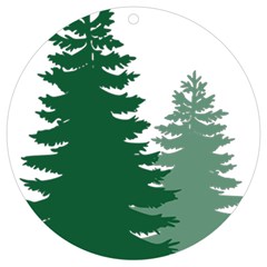 Pine Trees Spruce Tree UV Print Acrylic Ornament Round