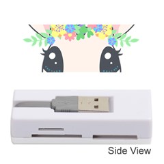 Unicorn Rabbit Hare Wreath Cute Memory Card Reader (stick) by Modalart