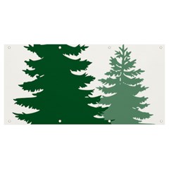 Pine Trees Spruce Tree Banner And Sign 8  X 4  by Modalart