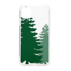 Pine Trees Spruce Tree Iphone 11 Tpu Uv Print Case by Modalart