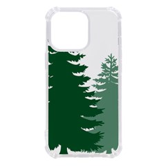 Pine Trees Spruce Tree Iphone 13 Pro Tpu Uv Print Case by Modalart