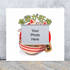 Ramen Cat Noodles Cute Japanes White Wall Photo Frame 5  X 7  by Modalart