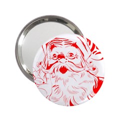 Santa Claus Red Christmas 2 25  Handbag Mirrors by Modalart