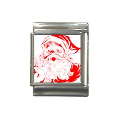 Santa Claus Red Christmas Italian Charm (13mm) by Modalart