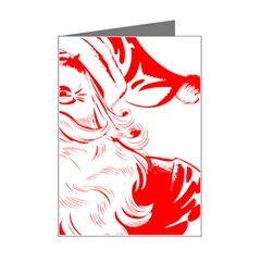 Santa Claus Red Christmas Mini Greeting Card