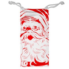 Santa Claus Red Christmas Jewelry Bag by Modalart