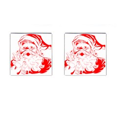 Santa Claus Red Christmas Cufflinks (square) by Modalart