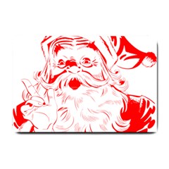 Santa Claus Red Christmas Small Doormat by Modalart