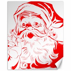 Santa Claus Red Christmas Canvas 11  X 14  by Modalart