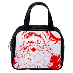 Santa Claus Red Christmas Classic Handbag (one Side) by Modalart