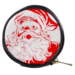 Santa Claus Red Christmas Mini Makeup Bag by Modalart