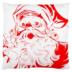 Santa Claus Red Christmas Large Cushion Case (one Side) by Modalart