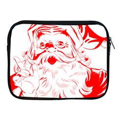 Santa Claus Red Christmas Apple Ipad 2/3/4 Zipper Cases by Modalart