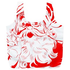 Santa Claus Red Christmas Full Print Recycle Bag (xl) by Modalart