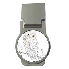 Owl Bird Wildlife Bird Of Prey Money Clips (round)  by Modalart