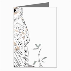 Owl Bird Wildlife Bird Of Prey Greeting Card by Modalart