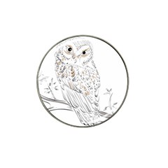 Owl Bird Wildlife Bird Of Prey Hat Clip Ball Marker (4 Pack) by Modalart