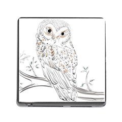 Owl Bird Wildlife Bird Of Prey Memory Card Reader (Square 5 Slot)