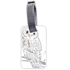 Owl Bird Wildlife Bird Of Prey Luggage Tag (two sides)