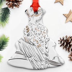 Owl Bird Wildlife Bird Of Prey Ornament (christmas Tree)  by Modalart